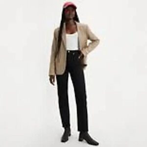 Levi's Premium Black Wedgie Straight 5-Pocket Design Pants Size 24